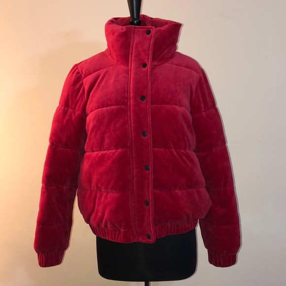 Coats | Dkny Sport Velour Puffer Jacket 